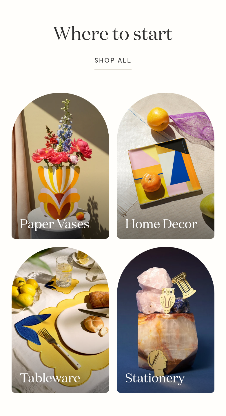 Shop by Category section from Octaevo, on a phone
