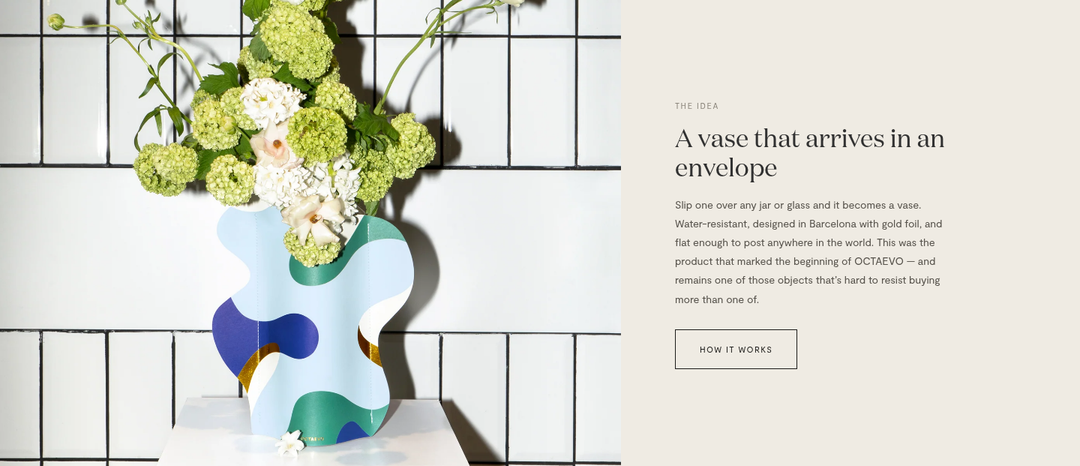 A Vase in an Envelope section from Octaevo