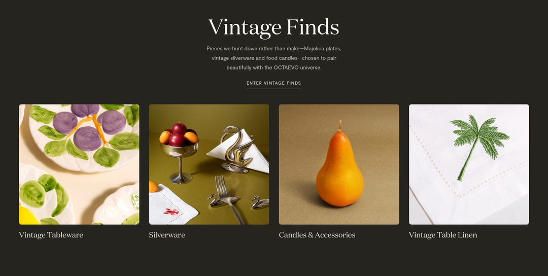 Vintage Finds section from Octaevo