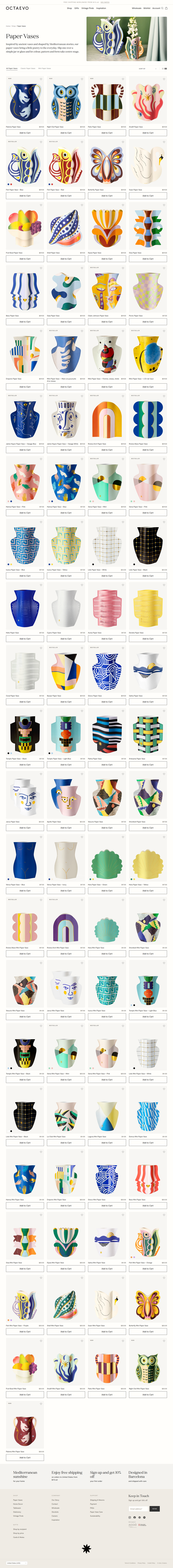 Octaevo page from Shop page