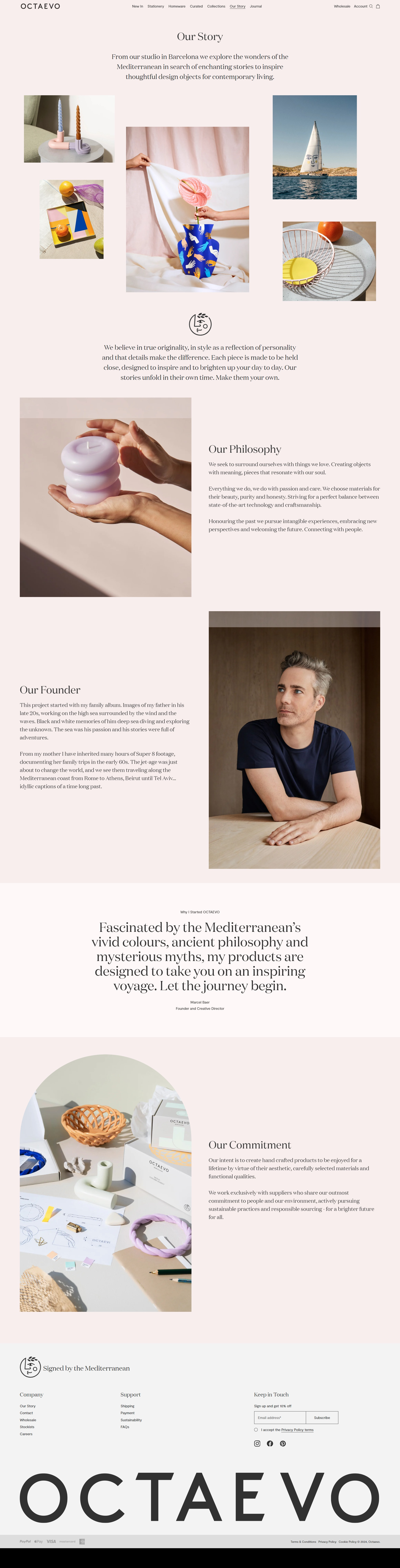 Screenshot of the About page