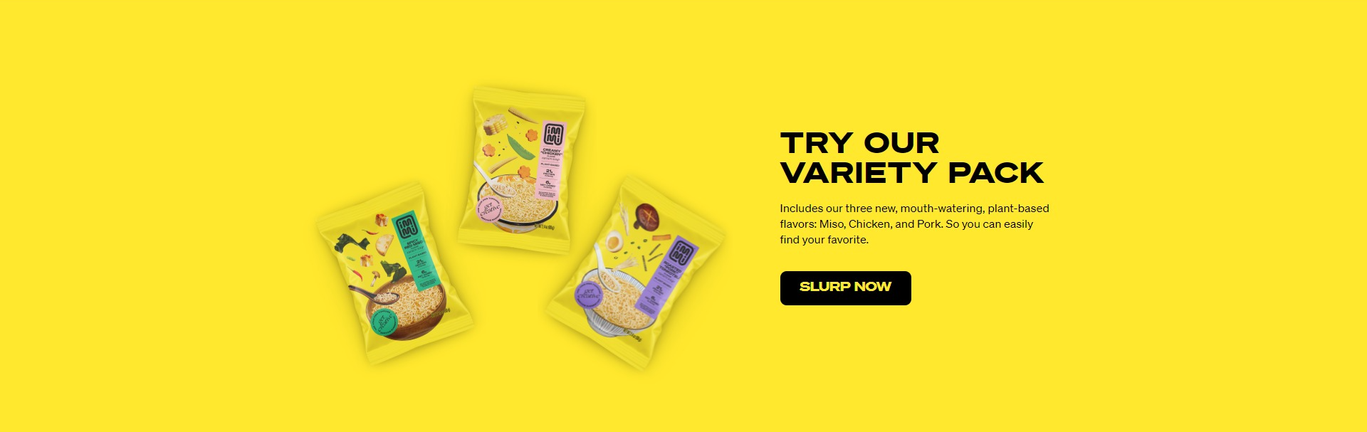 Screenshot of the CTA  Product section
