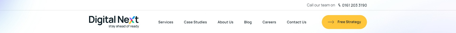 Screenshot of the Header section