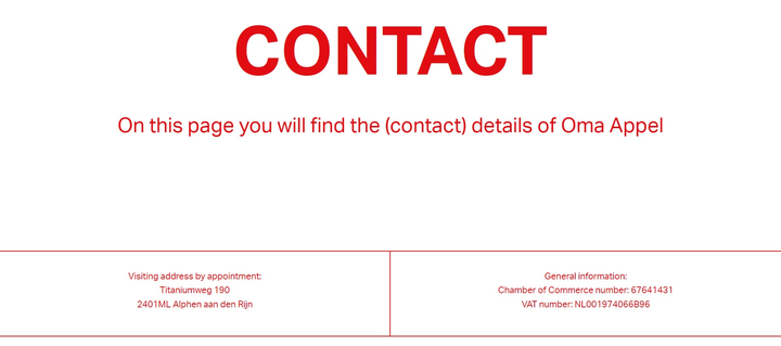 Screenshot of the Contact Details section