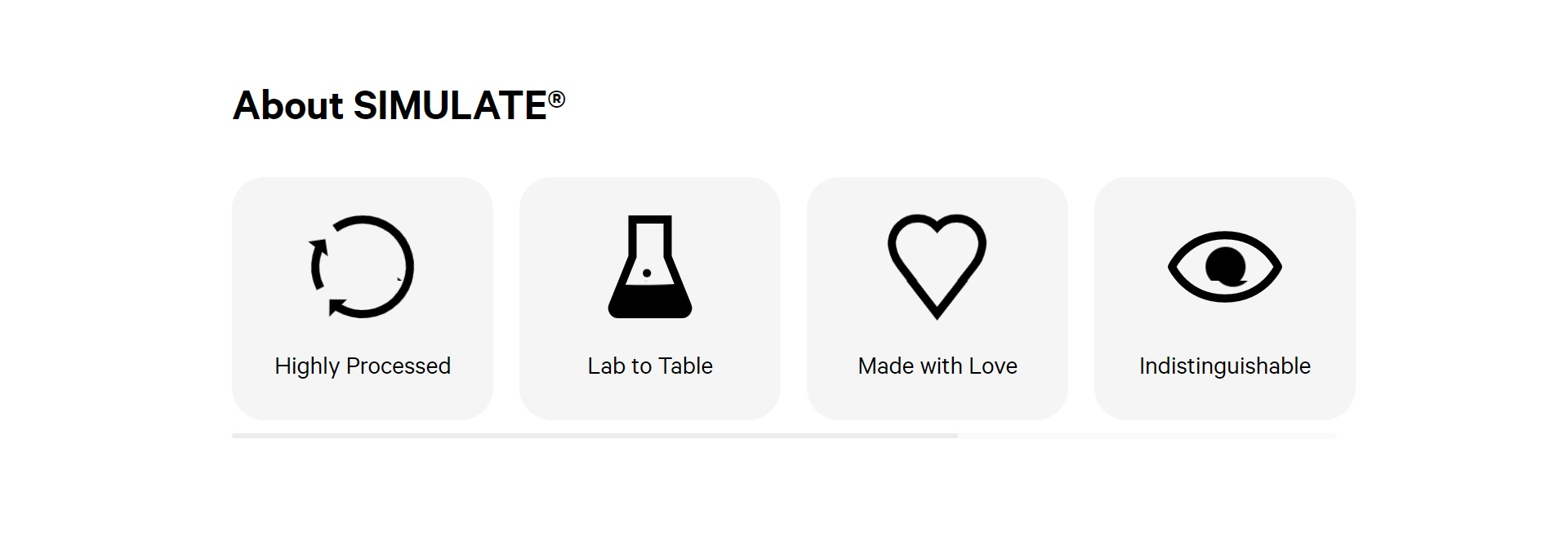 Screenshot of the Features section
