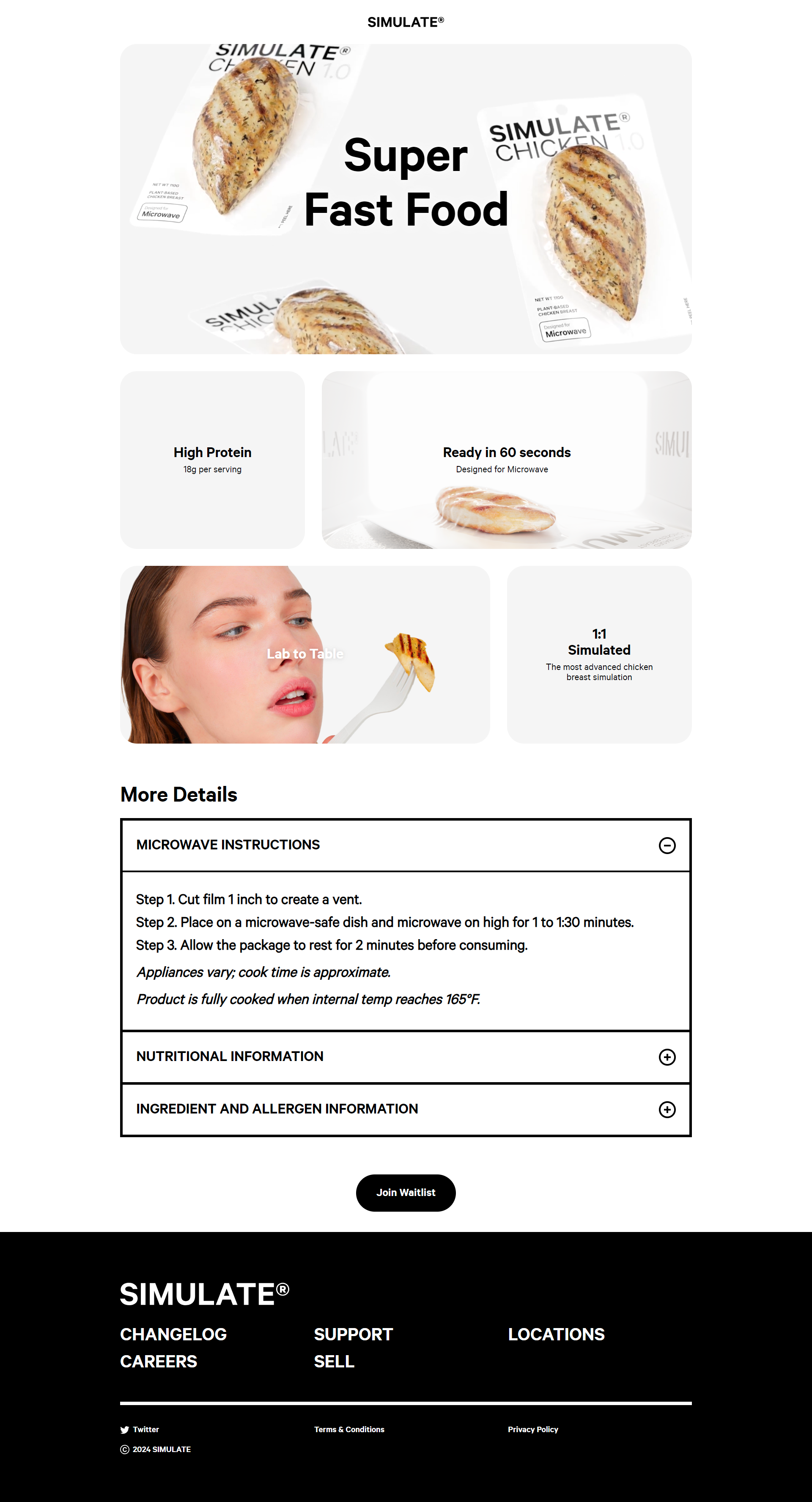 Screenshot of the Single Product page