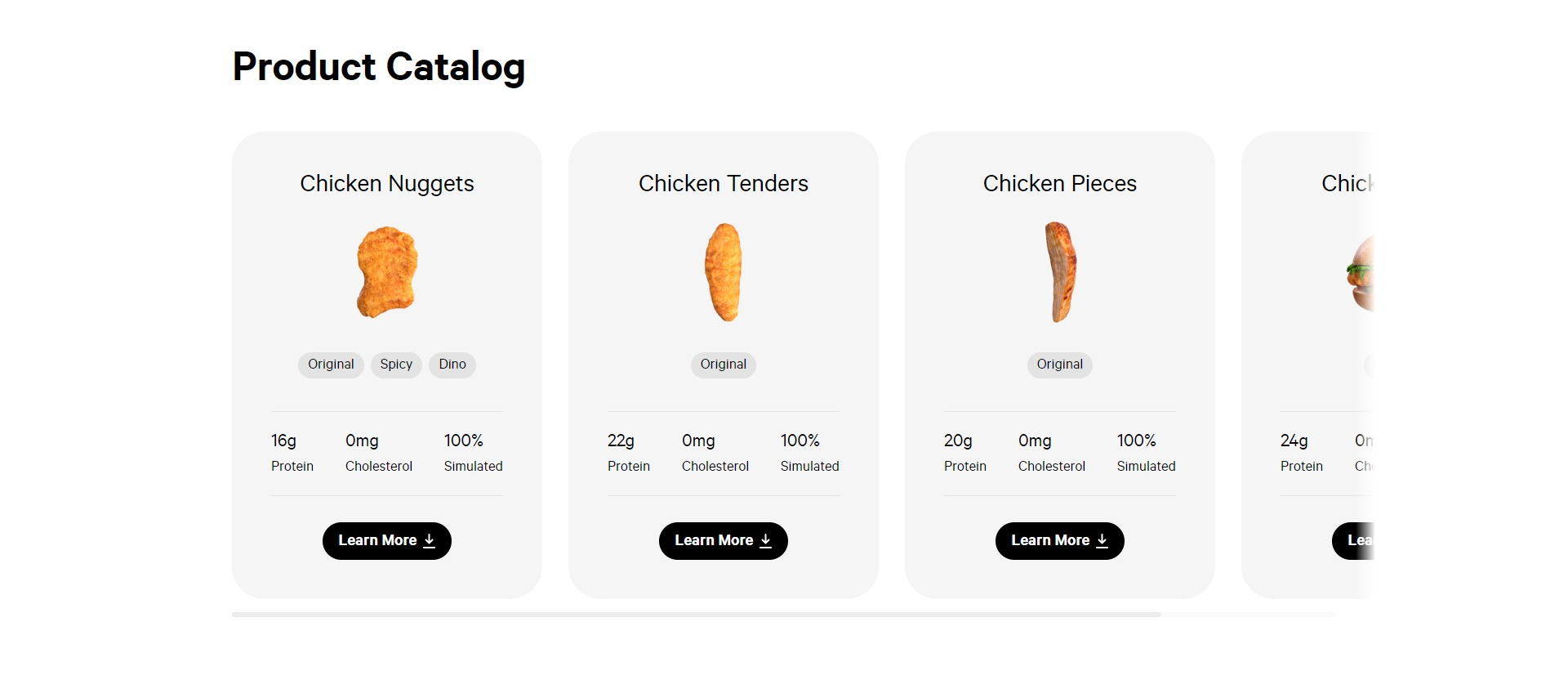 Screenshot of the Product Listing 1 section