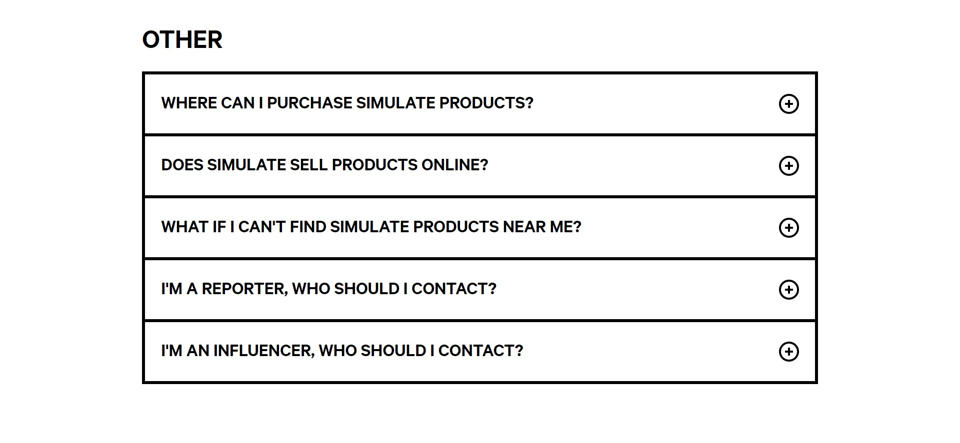 Screenshot of the FAQs 2 section