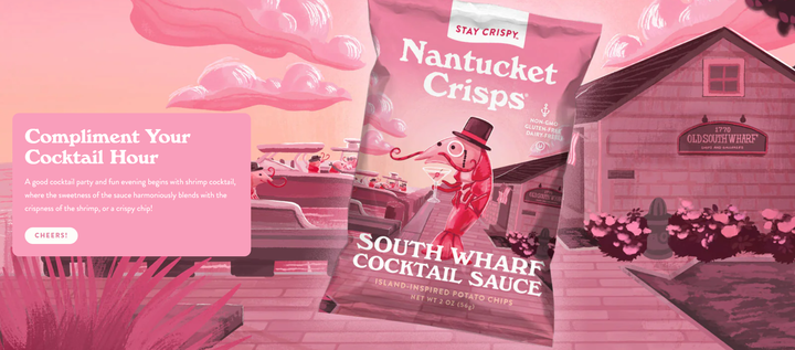 Hero section from Nantucket Crisps