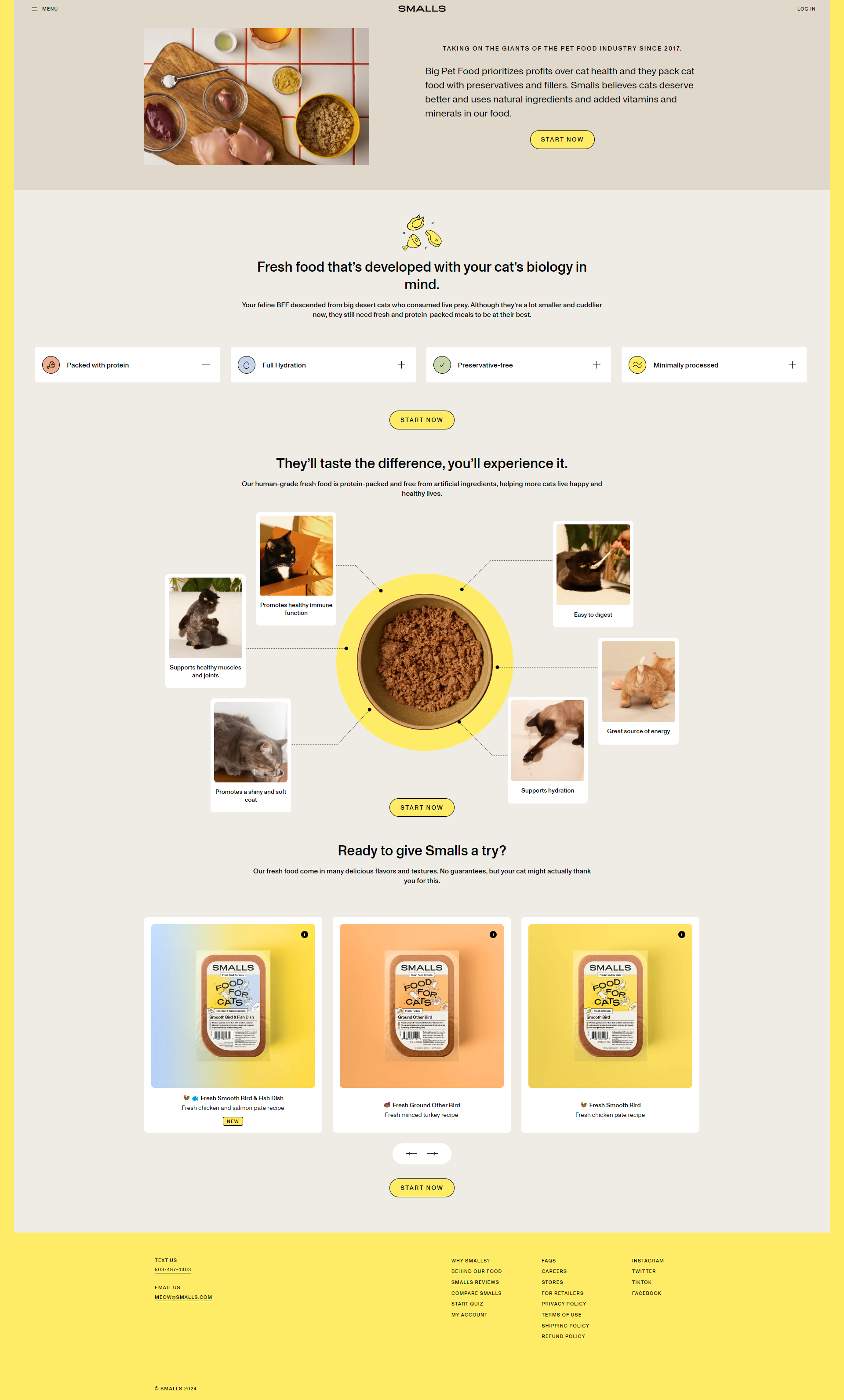 Screenshot of the Why Us page
