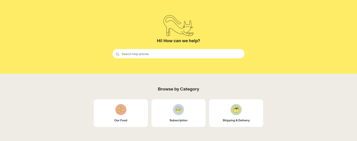 Screenshot of the FAQs section
