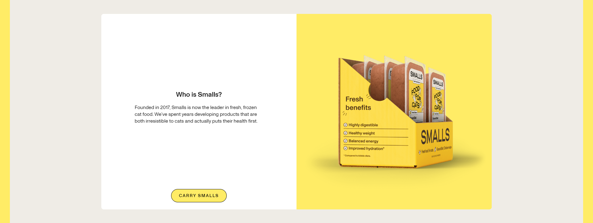 Screenshot of the Features 1 section