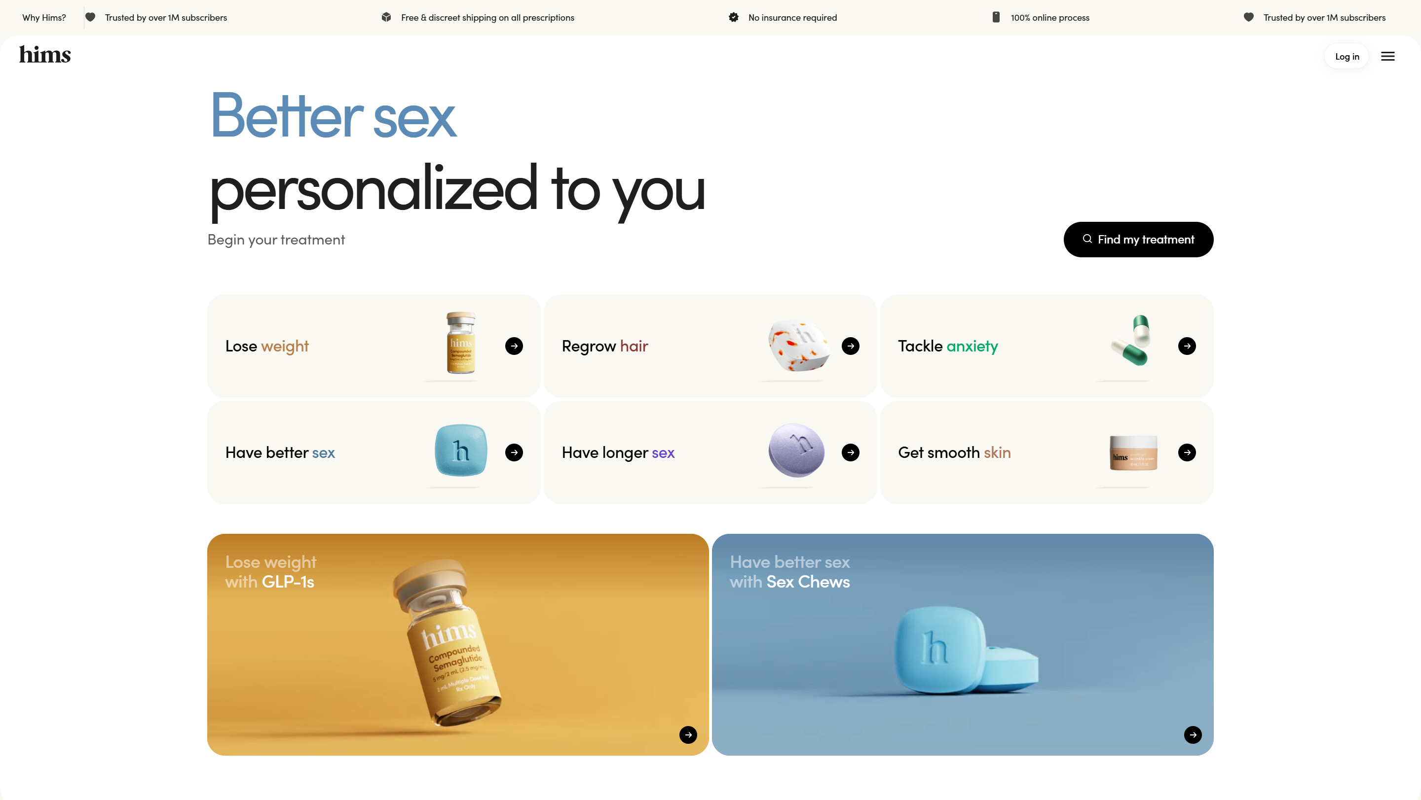 Screenshot of the Hero section