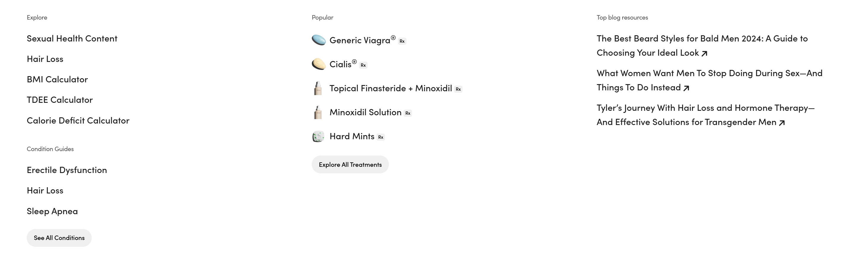 Screenshot of the Footer section