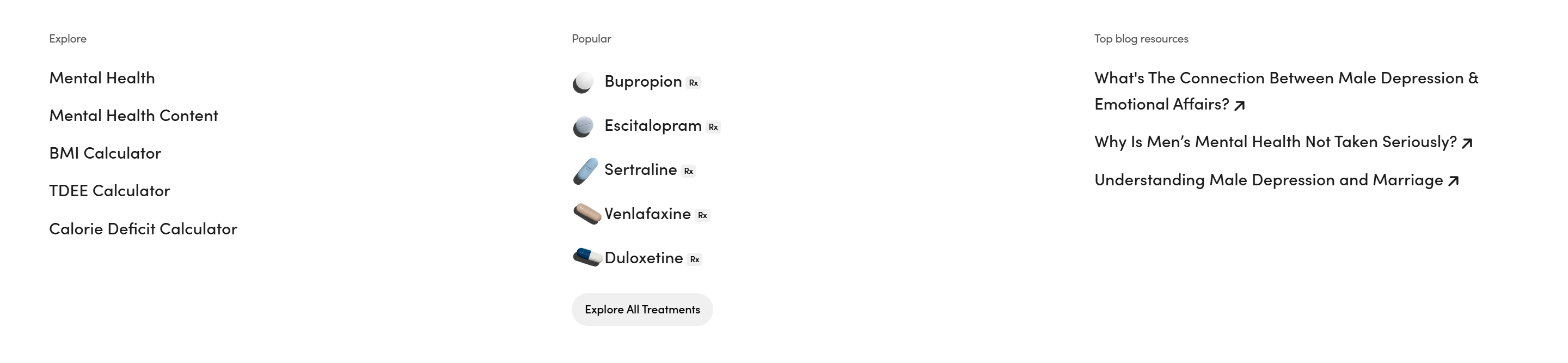 Screenshot of the Footer section
