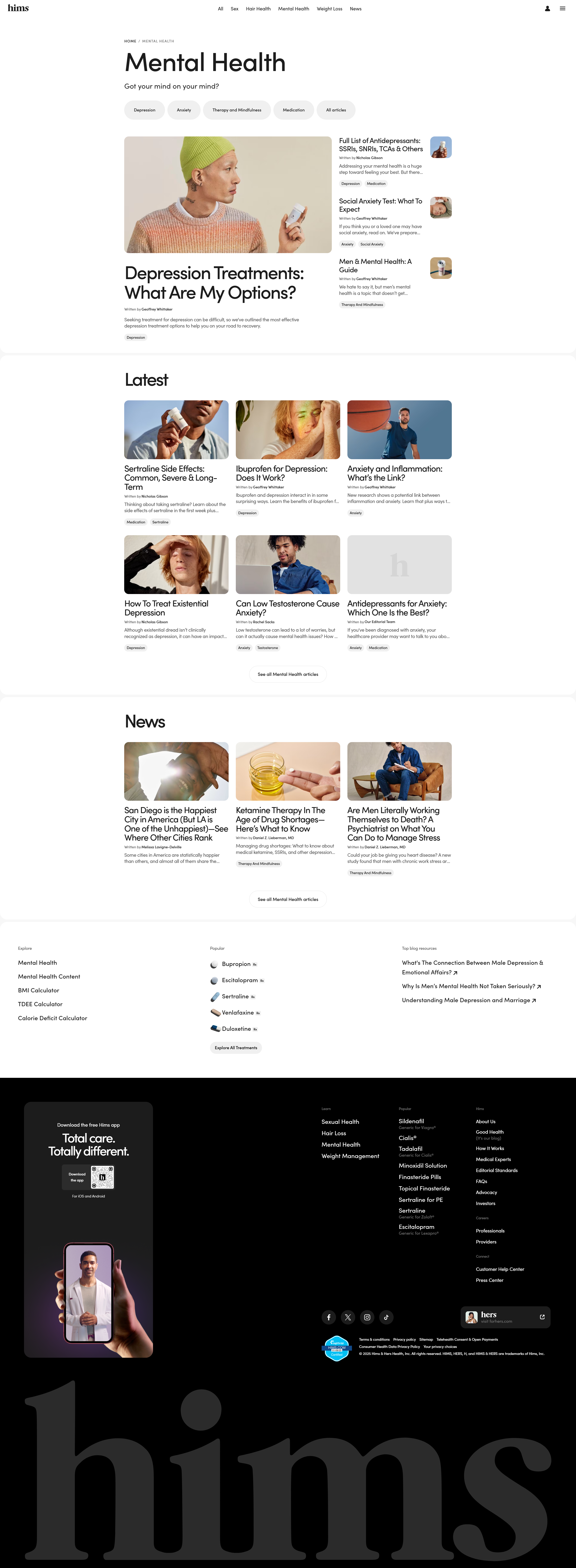 Screenshot of the Blog 2 page