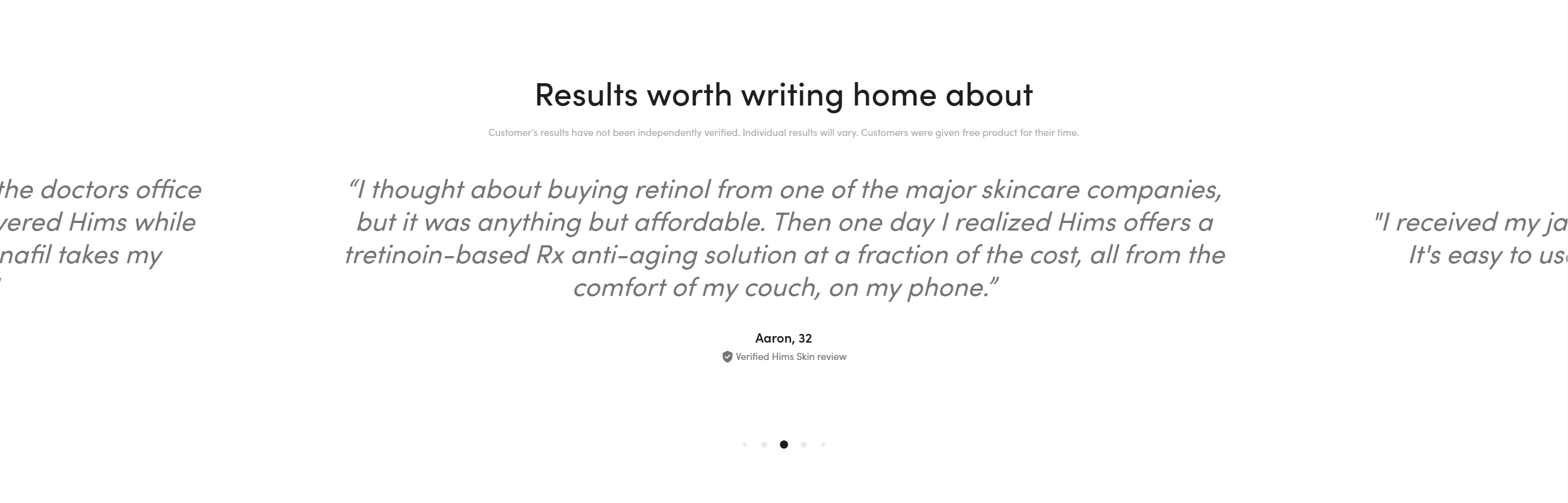 Screenshot of the Reviews 2 section