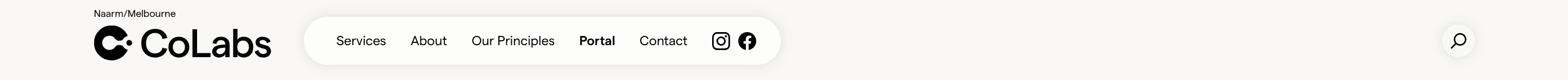 Screenshot of the Header section