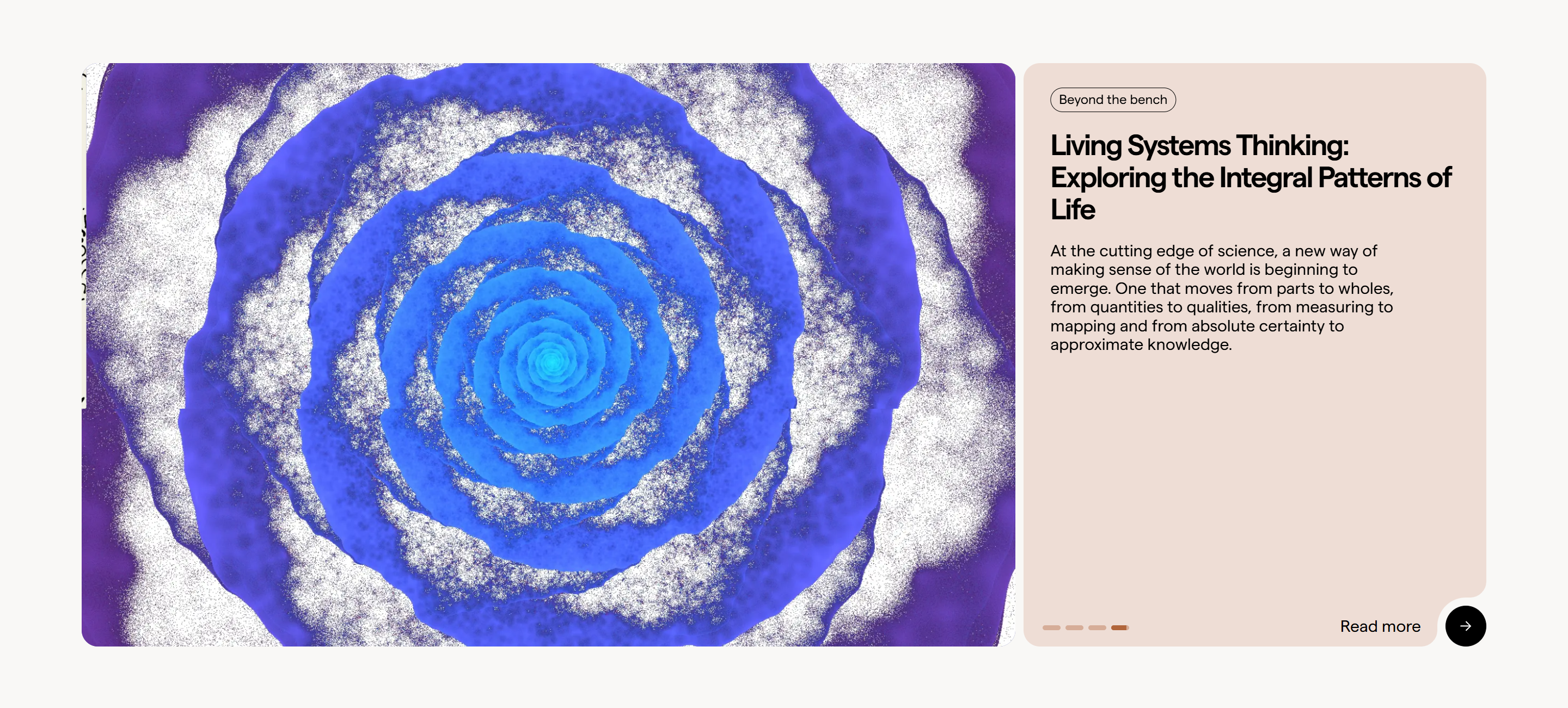 Screenshot of the Blog Post section