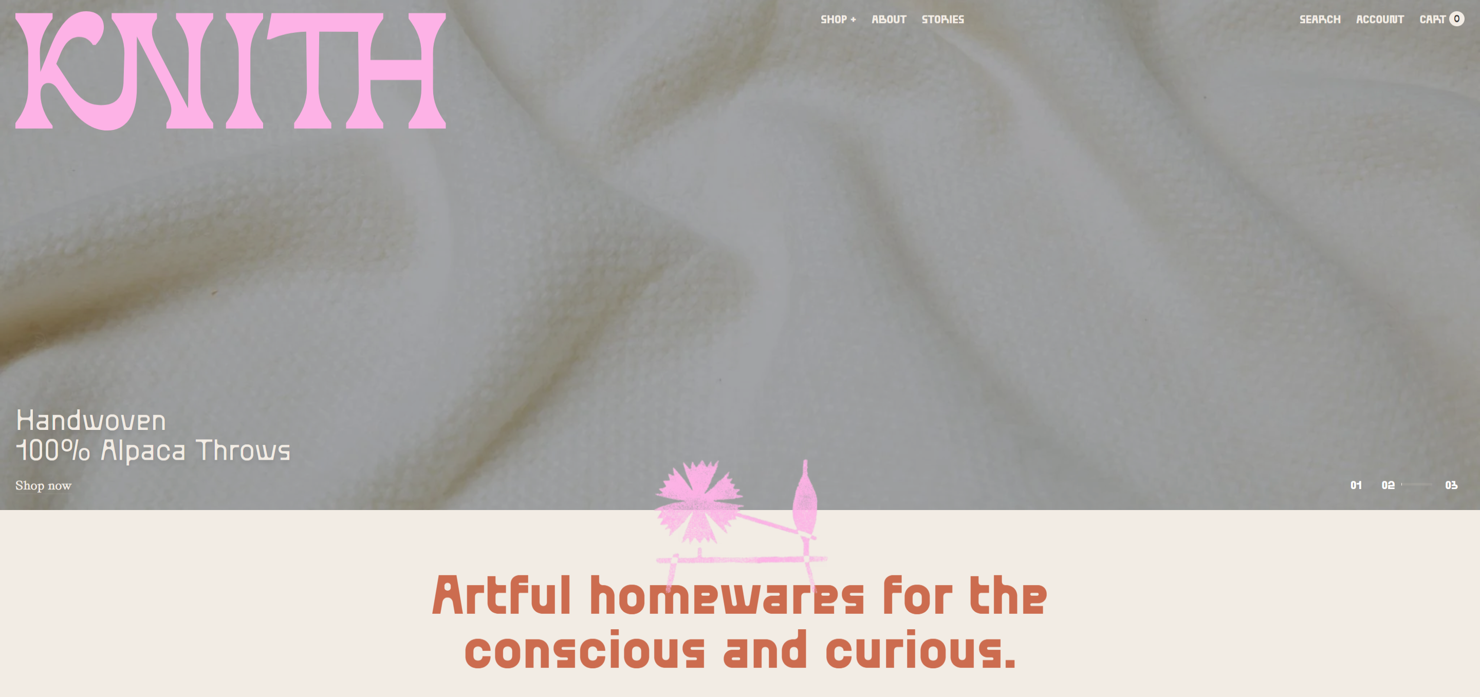 Screenshot of the Hero section