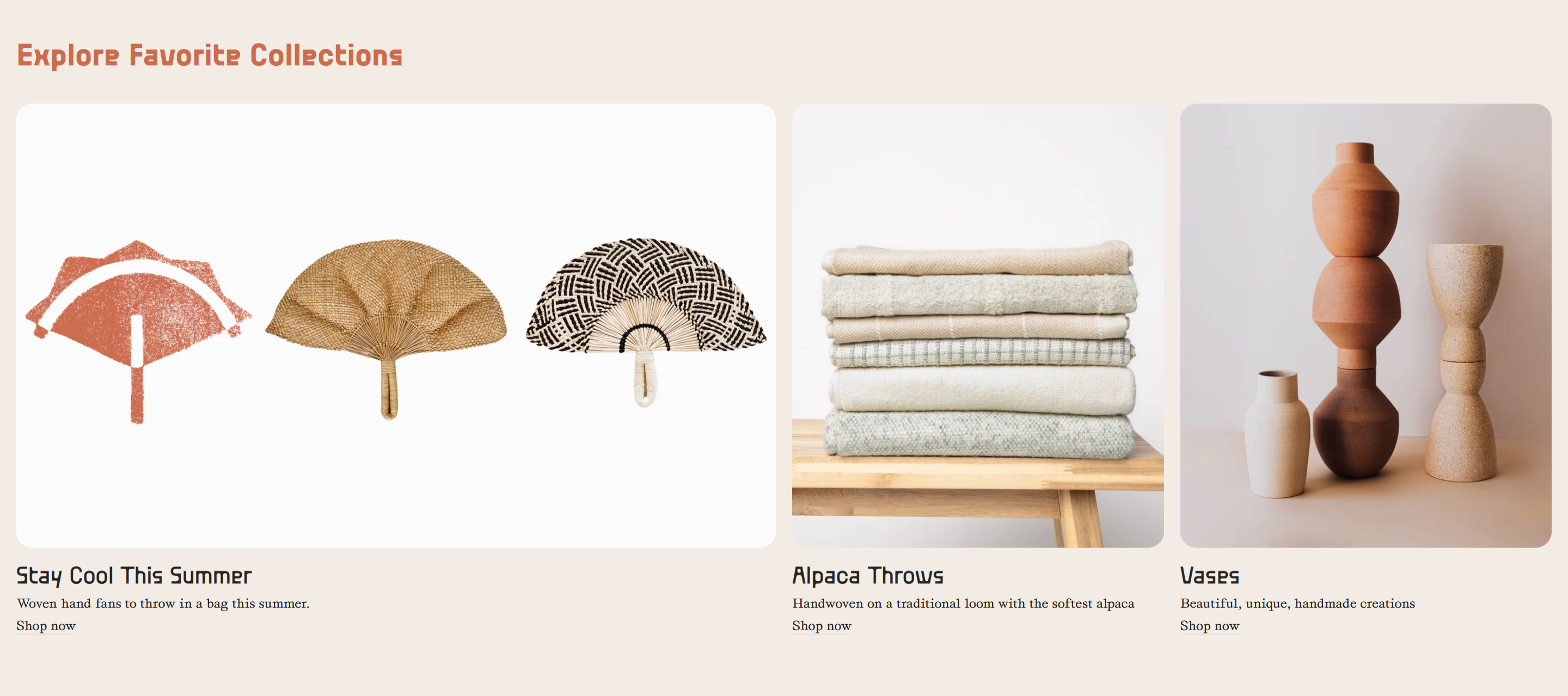 Screenshot of the Product Listing 3 section
