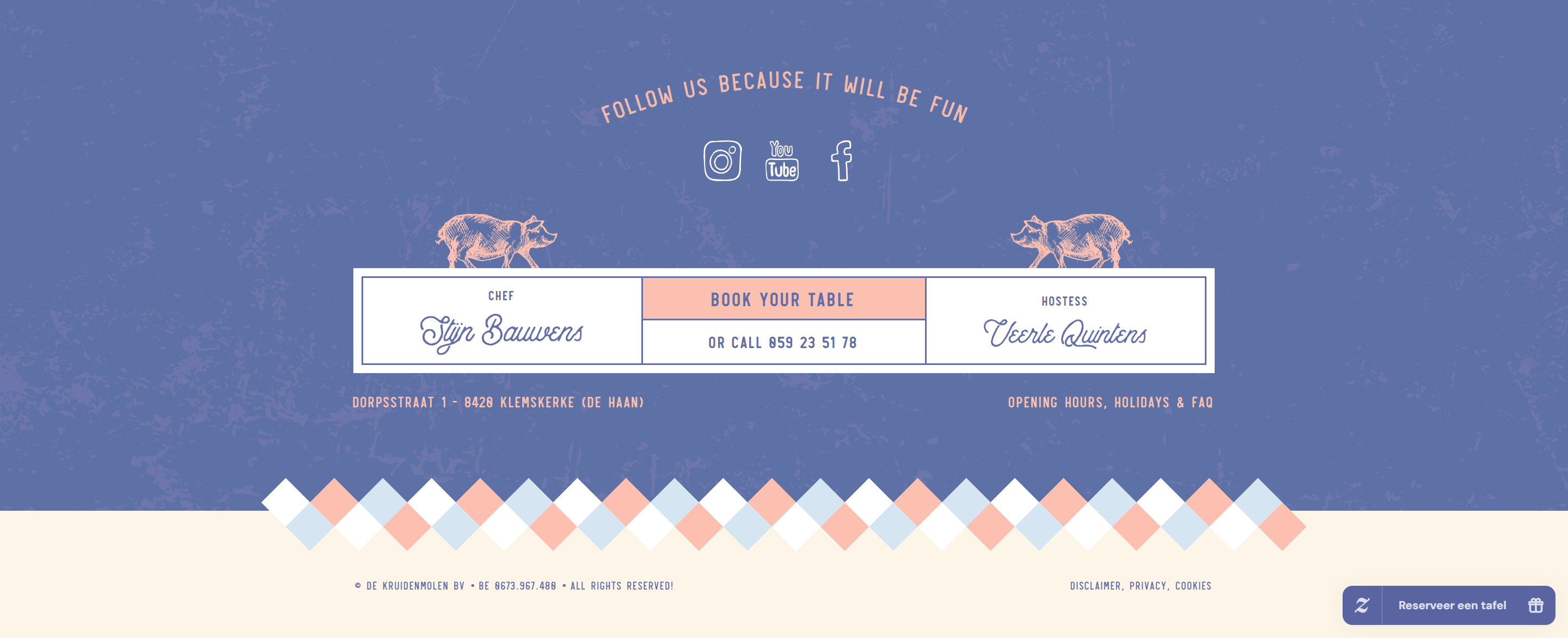 Screenshot of the Footer section