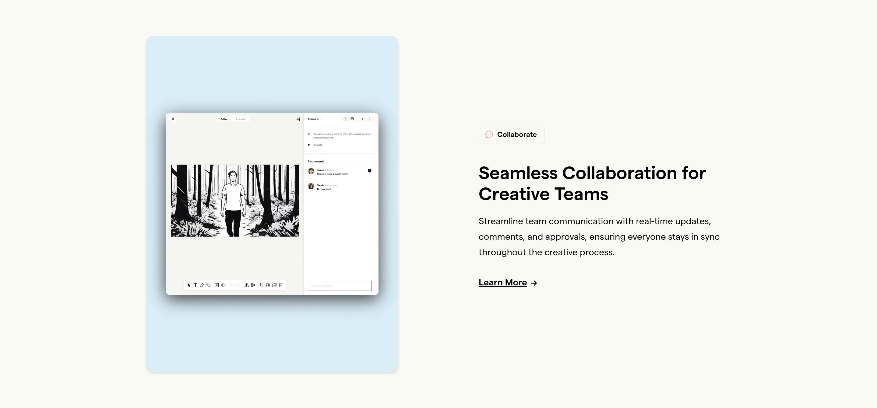Screenshot of the Untitled section section