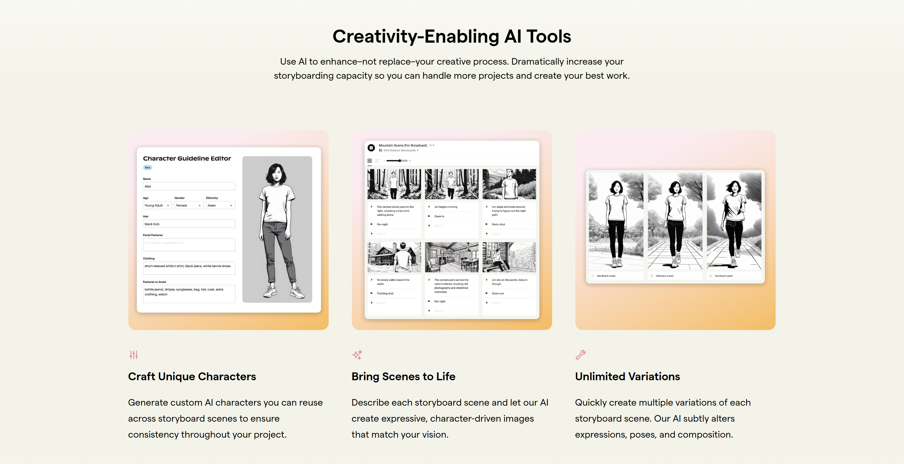 Screenshot of the Untitled section section