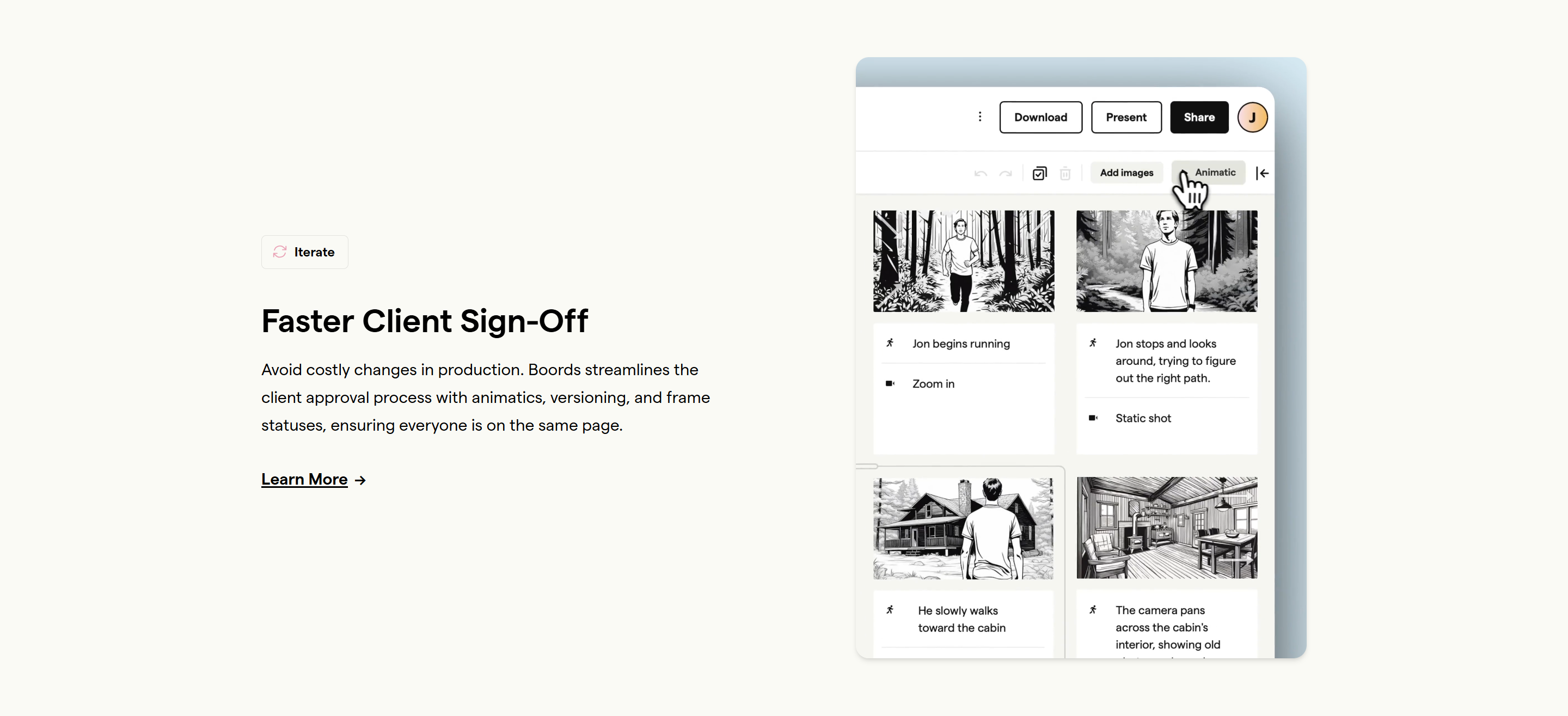 Screenshot of the Untitled section section