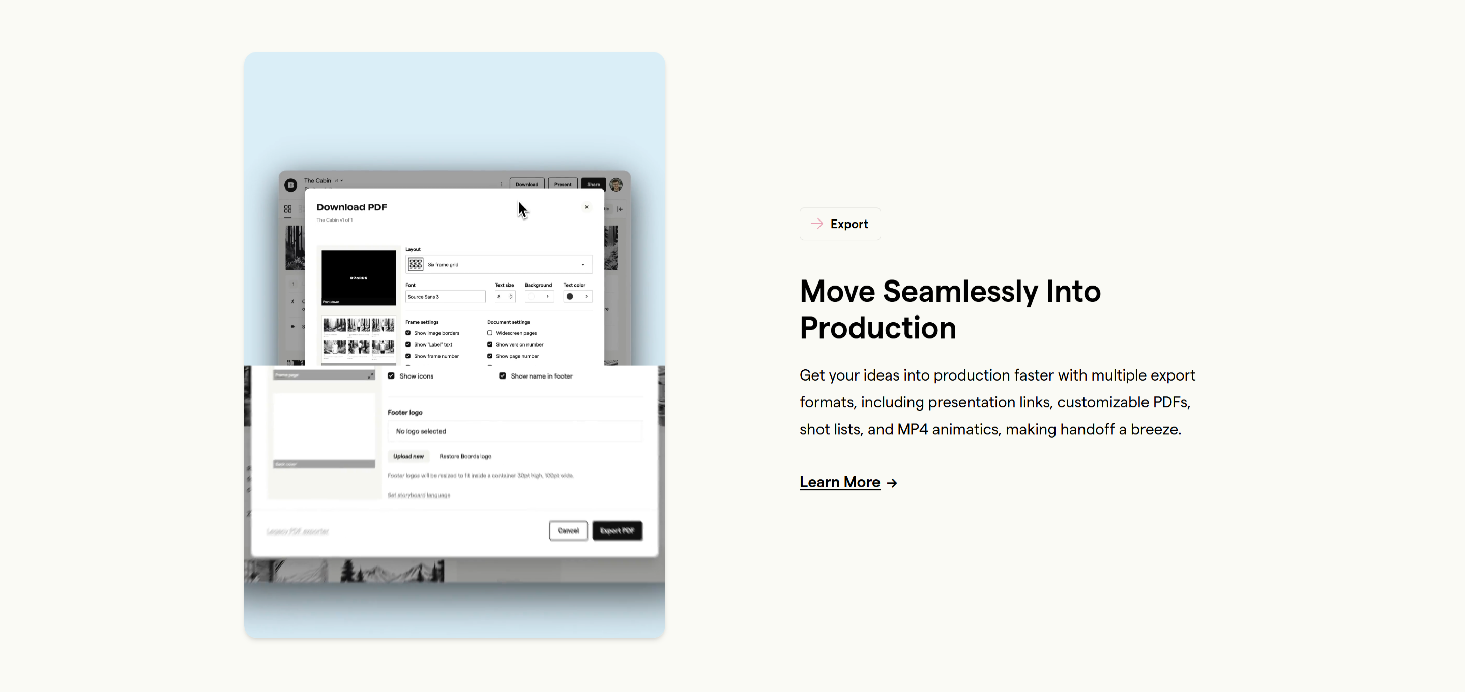 Screenshot of the Untitled section section