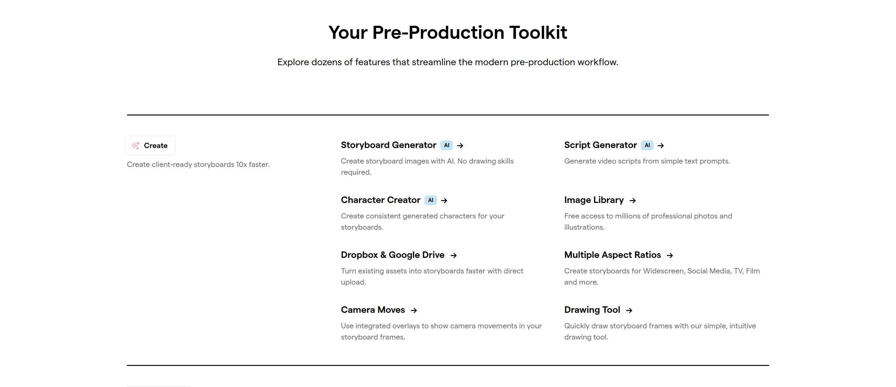 Screenshot of the Untitled section section