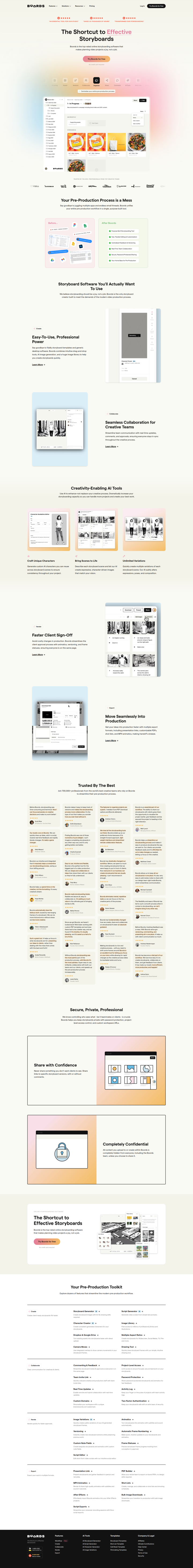Screenshot of the Home page