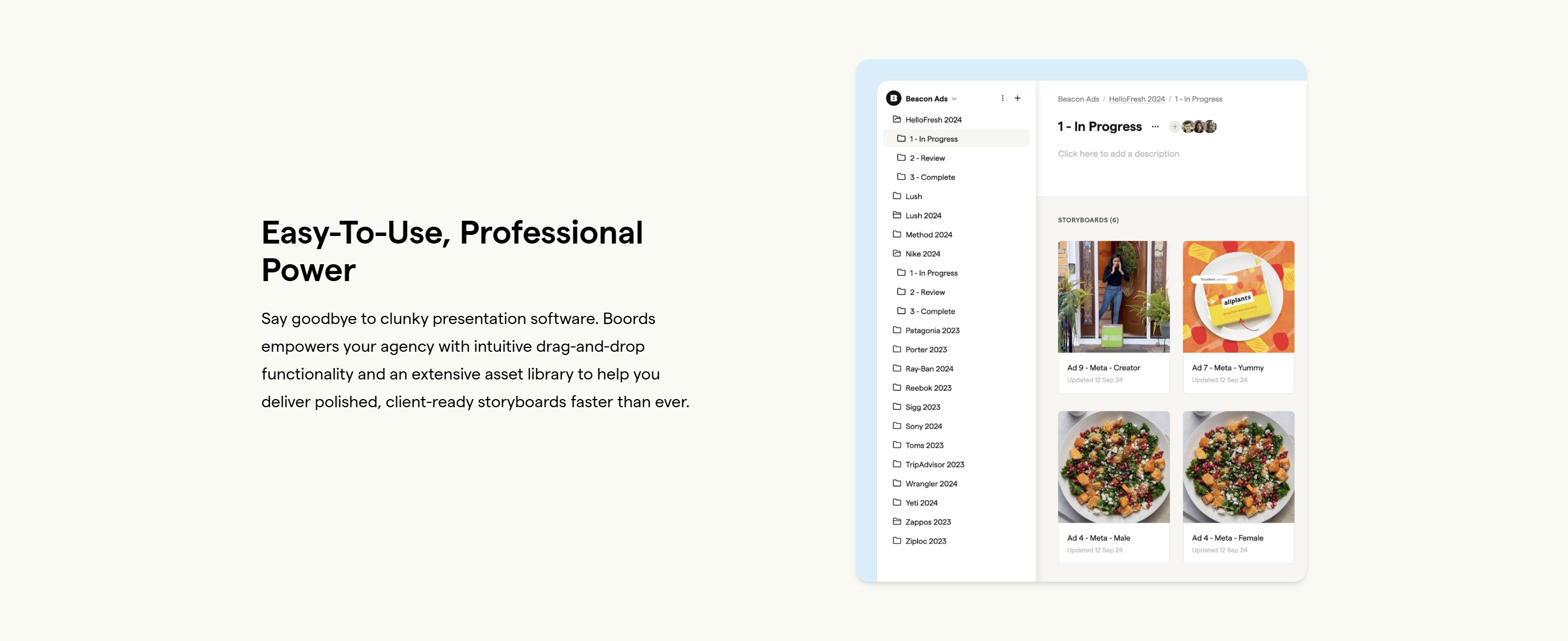Screenshot of the Untitled section section