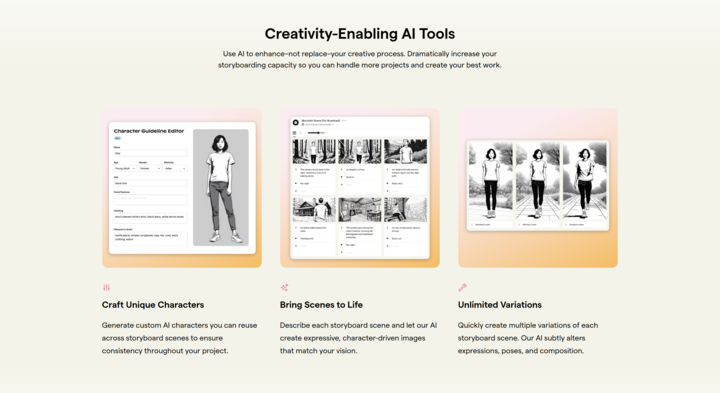 Screenshot of the AI Tools section
