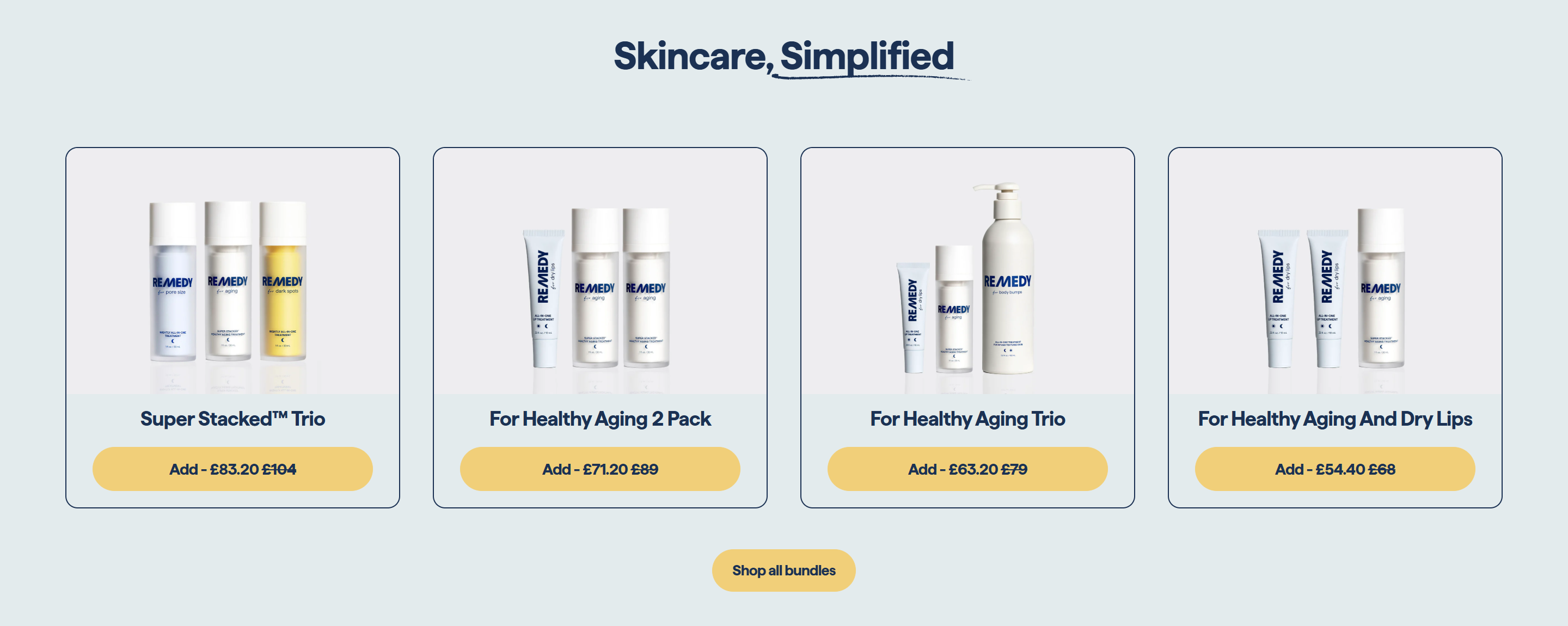 Screenshot of the Product Listing 2 section