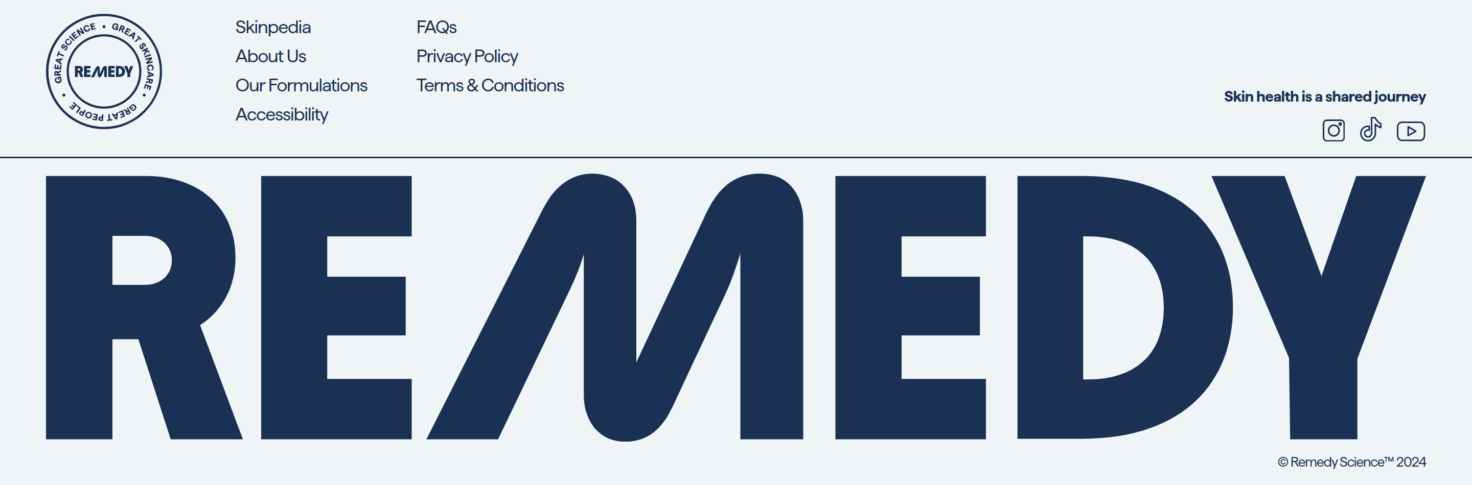 Screenshot of the Footer section