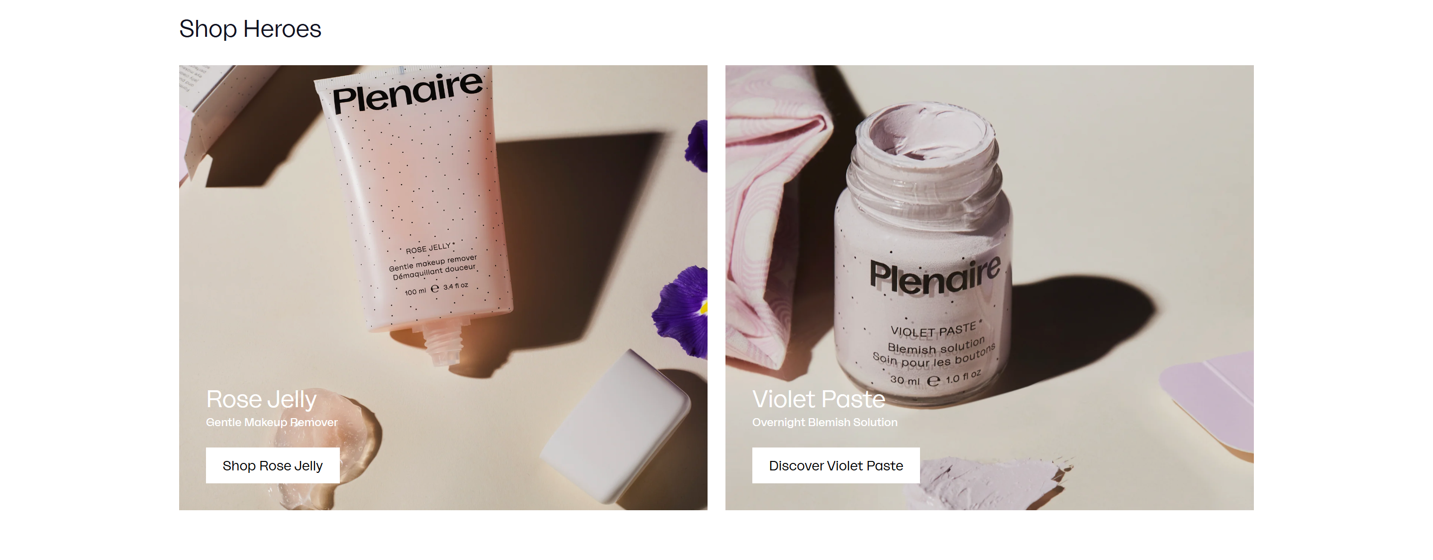 Screenshot of the Products 2 section