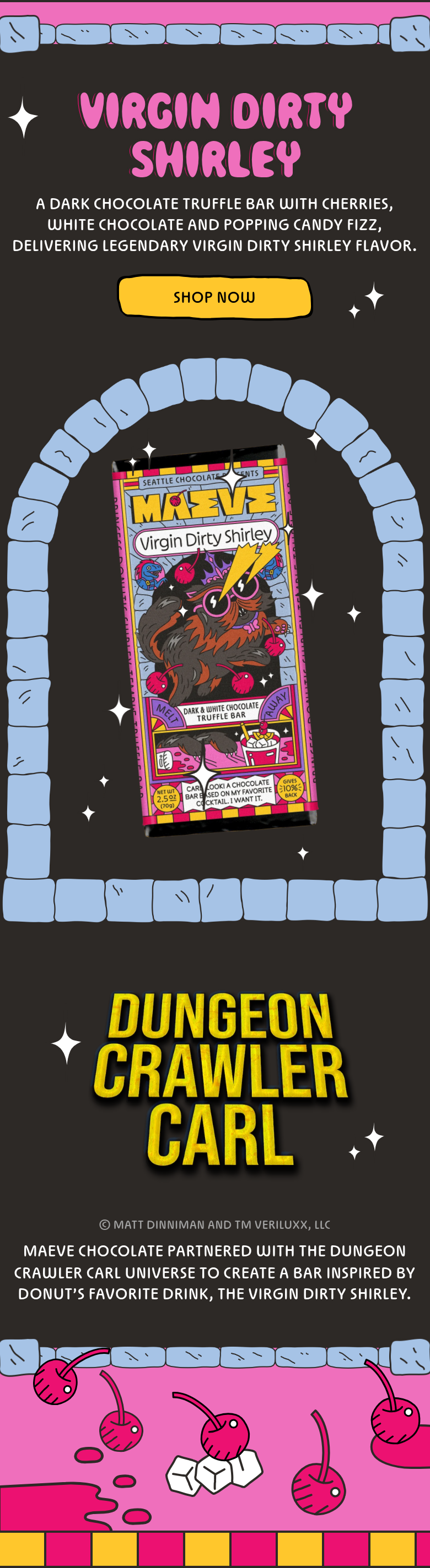 Featured Bars section from Maeve, on a phone