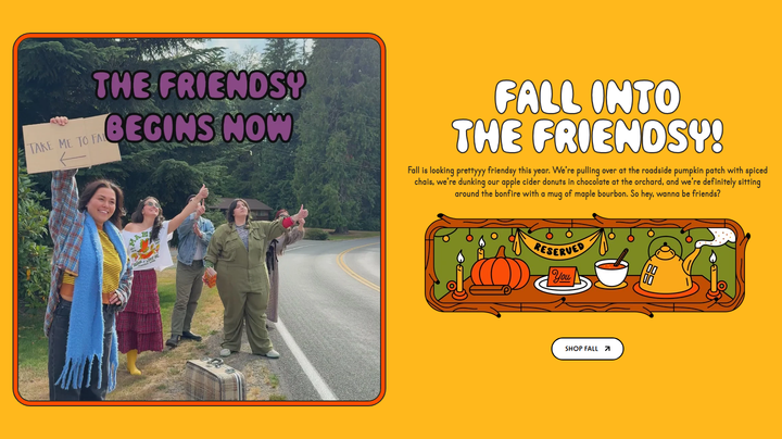 Fall Into the Friendsy section from Maeve