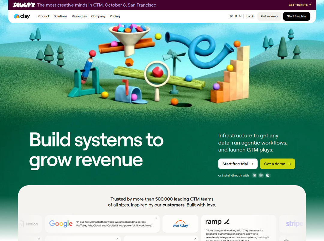 Build Systems to Grow Revenue section from Clay