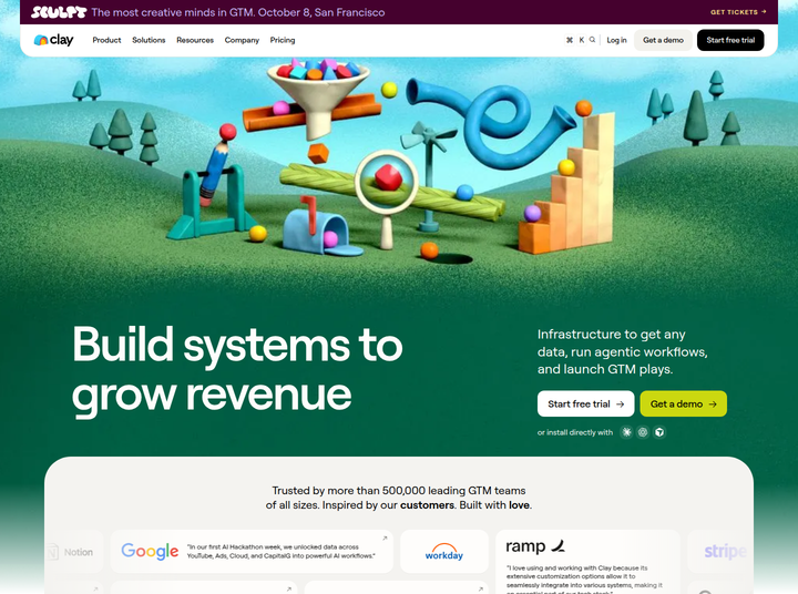 Build Systems to Grow Revenue section from Clay