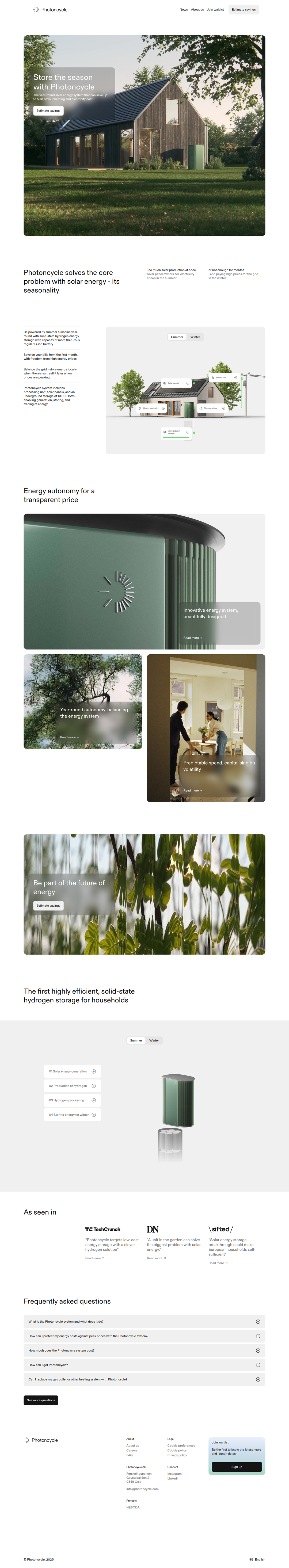 Home page of Photoncycle