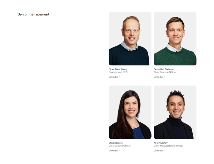 Senior Management section from Photoncycle
