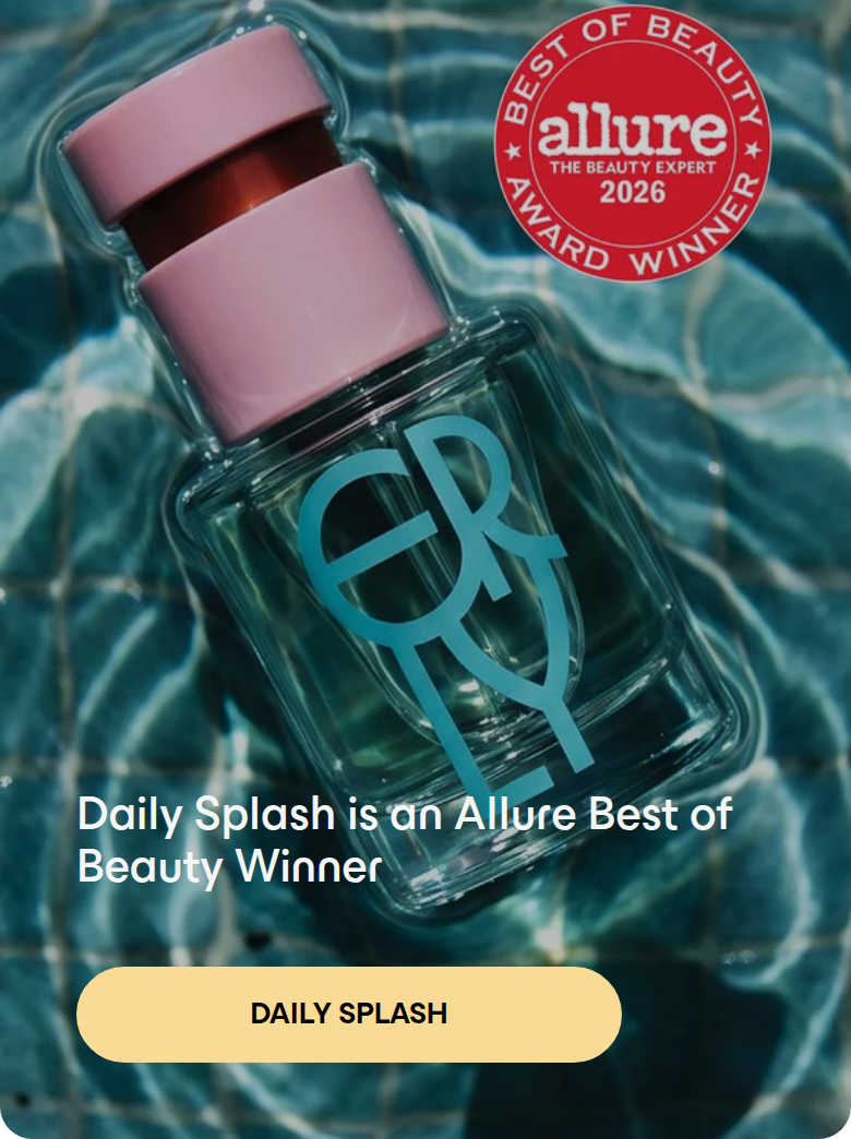 Daily Splash Is an Allure Best of Beauty Winner section from ERLY, on a phone