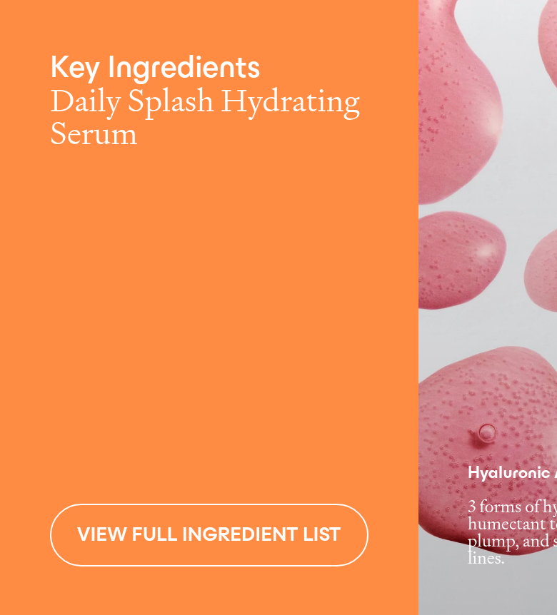 Key Ingredients section from ERLY, on a phone