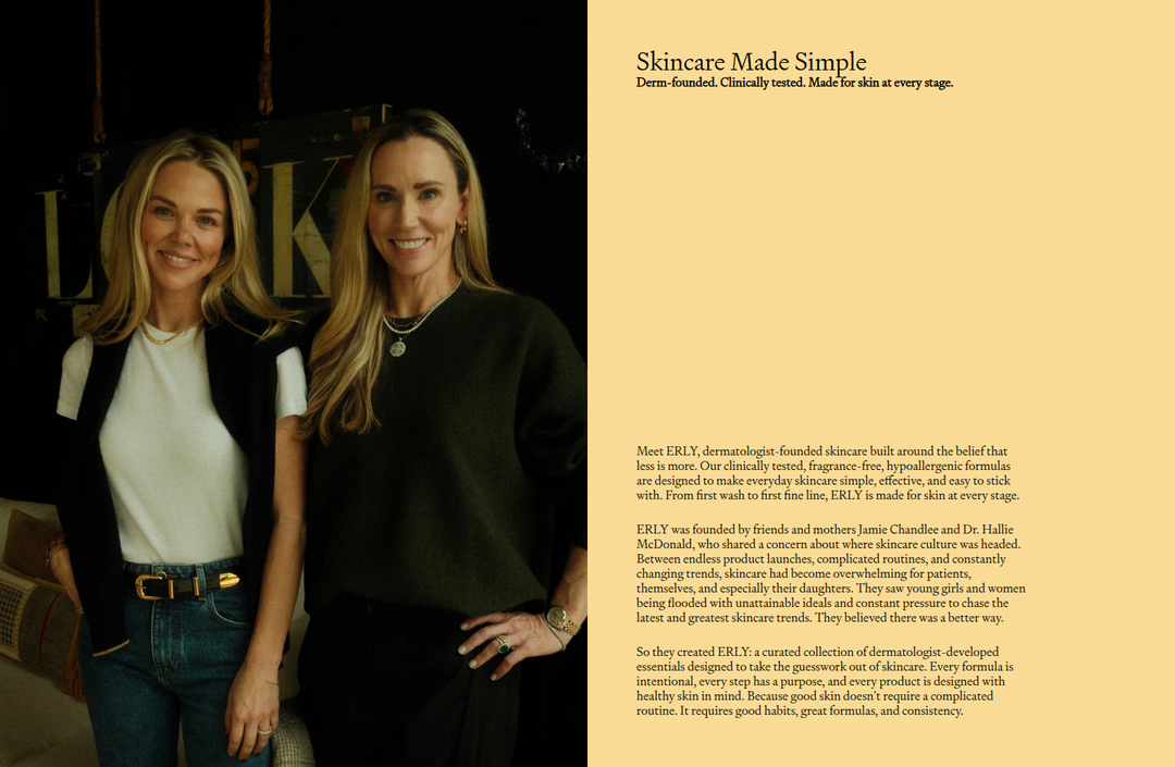 Skincare Made Simple section from ERLY