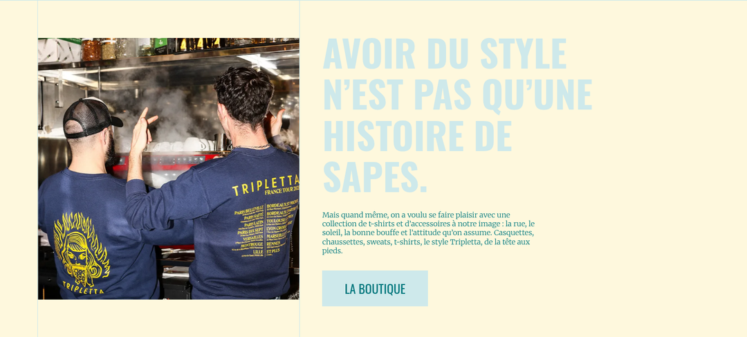 Avoir du Style section from Tripletta