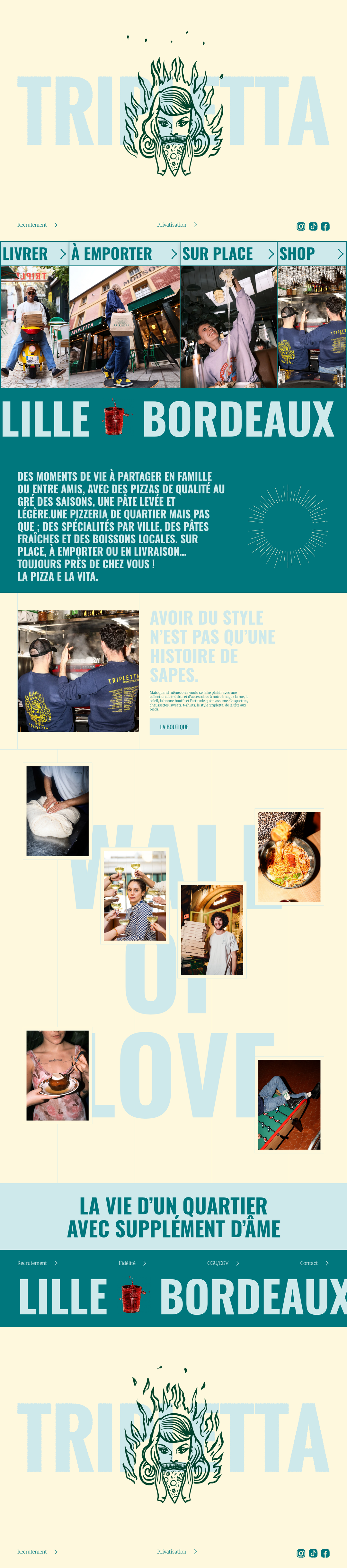 Home page of Tripletta