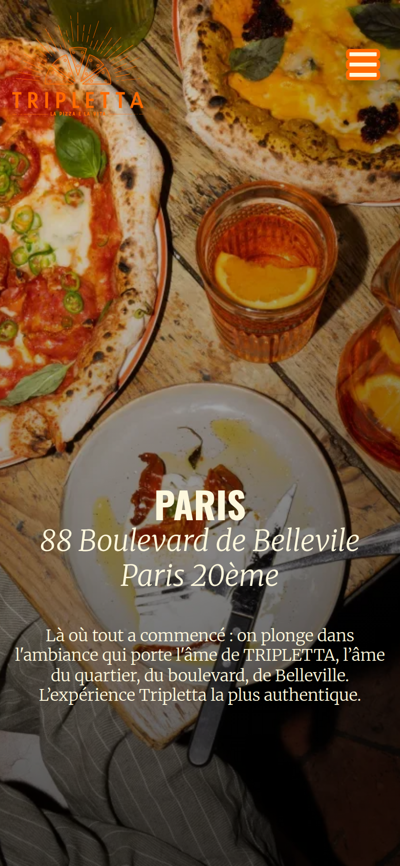 Paris, 88 Boulevard de Belleville section from Tripletta, on a phone