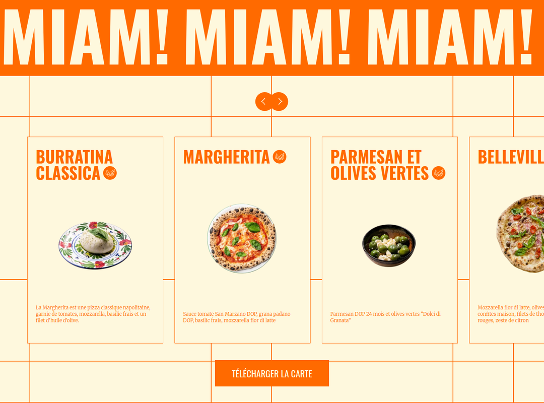 Miam! Miam! Miam! section from Tripletta